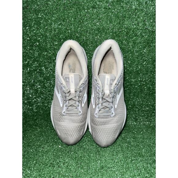 Brooks Ghost 14 Women’s Size 9.5 B Gray White Running Shoes Athletic Sneakers - Picture 7 of 13